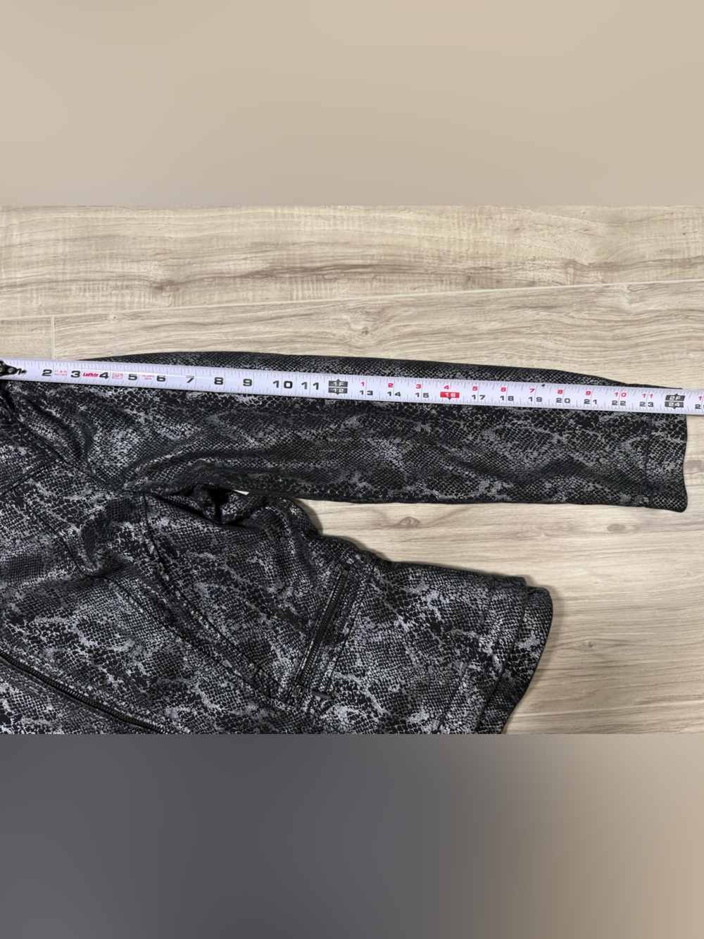 White House Black Market Metallic Snake Print Moto Jacket - Picture 8 of 12